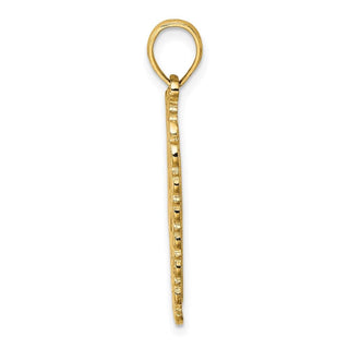 14k Yellow Gold Hearts w/Ace Playing Cards Pendant