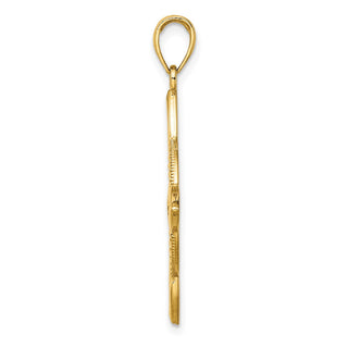 14k Yellow Gold Large Celtic Eternity Knot Pendant