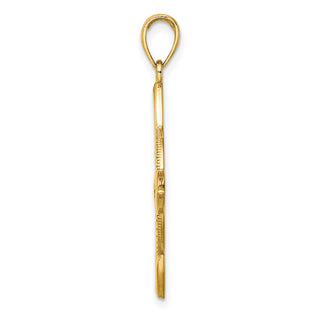 14k Yellow Gold Large Celtic Eternity Knot Charm