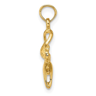 14k Yellow Gold Bikini Bathing Suit Pendant