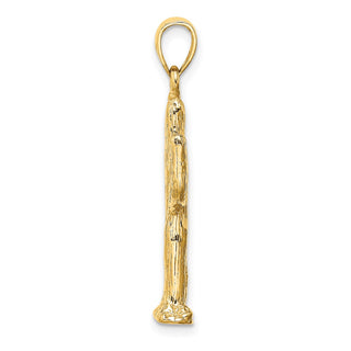 14k Yellow Gold 3-D Saguaro Cactus Pendant