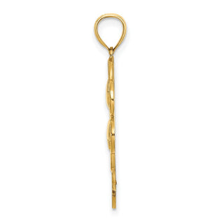 14k Yellow Gold 4-Leaf Clover Pendant