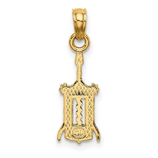 14k Yellow Gold Wine Opener Pendant