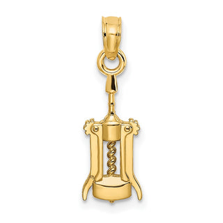 14k Yellow Gold Wine Opener Charm