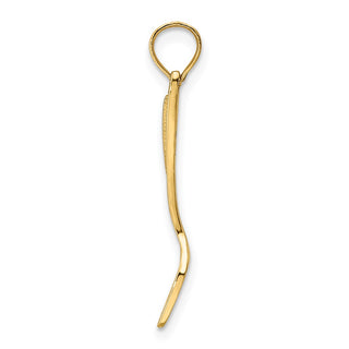 14k Yellow Gold 3-D Polished Spatula Charm