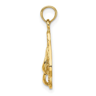 14k Yellow Gold Antigua, W.I. Double Flip-Flop Pendant