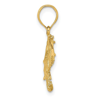 14k Yellow Gold 2-D Stingray Pendant K7546