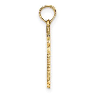 14k Yellow Gold Naples Under Palm Tree Pendant