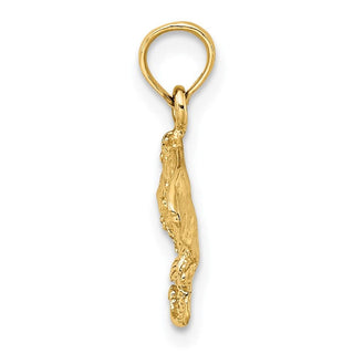 14k Yellow Gold 2-D Stingray Pendant K7625