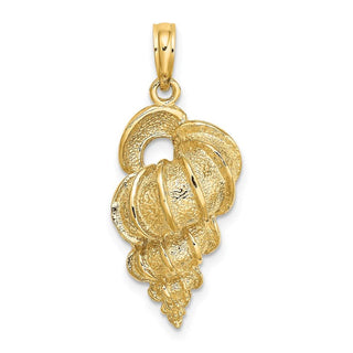 14k Yellow Gold 2-D Precious Wentletrap Shell Pendant K7633