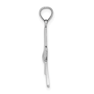 14k White Gold Dancing Starfish w/Bail Pendant