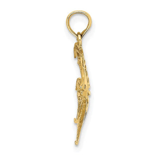 14k Yellow Gold Cut-Out Angelfish Pendant K7736