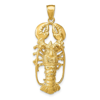 14k Yellow Gold Lobster Pendant K7787
