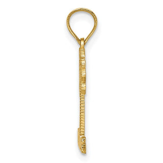 14k Yellow Gold St. Thomas Under Palm Tree Pendant