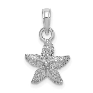 14k White Gold Starfish Pendant K7861W