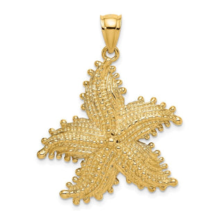 14k Yellow Gold 2-D Starfish Pendant K7957
