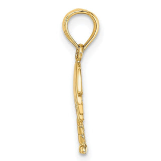 14k Yellow Gold Charleston Palm Tree Pendant K7991