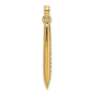14k Yellow Gold 3-D Polished Cruise Ship Charm K8226