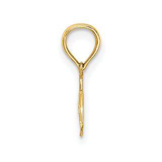 14k Yellow Gold Engraved Mini Star Of David Pendant