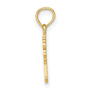 14k Yellow Gold DADDYS GIRL Pendant K8841
