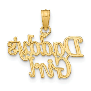 14k Yellow Gold DADDYS GIRL Pendant K8841