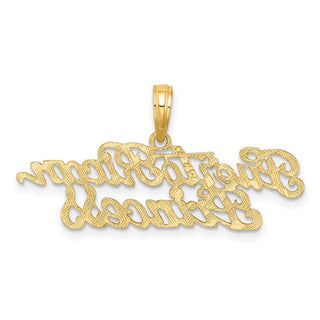 14k Yellow Gold Puerto Rican Princess Pendant