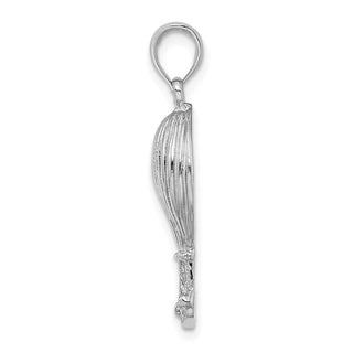 14k White Gold Polished Hot Air Ballon Pendant