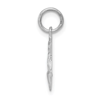 14K White Gold Police Badge Charm