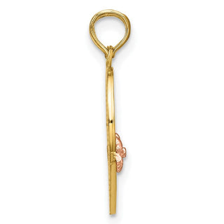 14k Two-Tone Gold Big Sis-Lil Breakable Heart Pendant