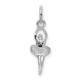 14K White Gold Ballerina Charm