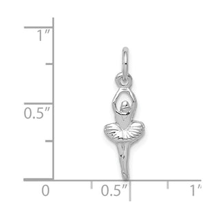 14K White Gold Ballerina Charm