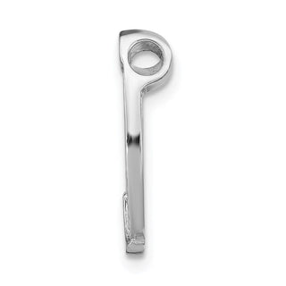 14k White Gold Horseshoe Chain Slide Pendant K9568W