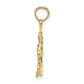 14k Yellow Gold Angel Pendant K9592
