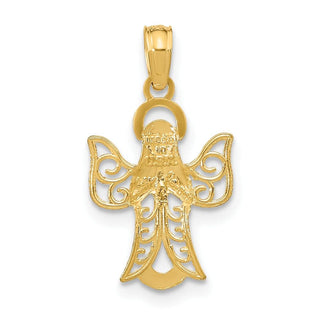 14k Yellow Gold Angel Pendant K9592