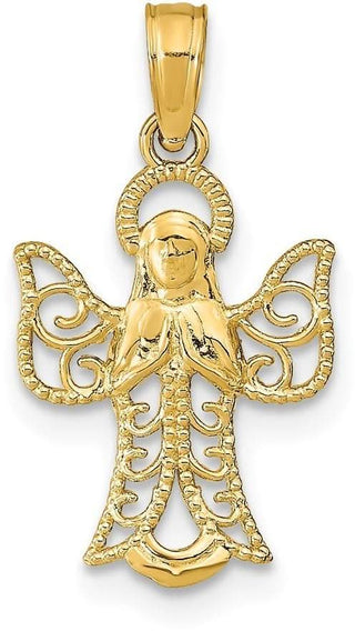 14k Yellow Gold Angel Pendant K9592