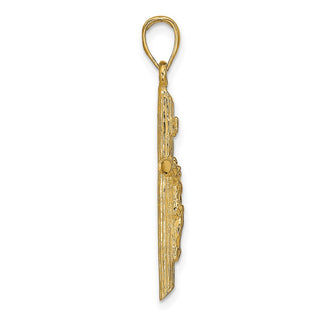 14k Yellow Gold Crucifix Pendant K9606