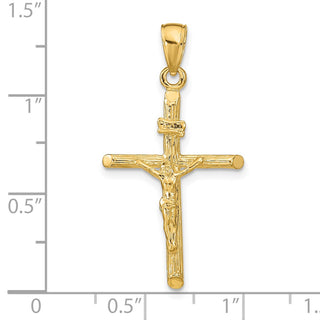 14k Yellow Gold Crucifix Pendant K9606