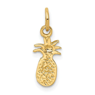 14k Yellow Gold Polished Pineapple Charm