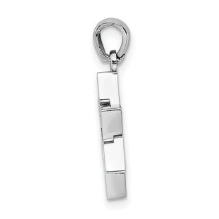 14k White Gold Star Of David Pendant K2307