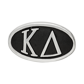 Sterling Silver LogoArt Kappa Delta Sorority Greek Letters Enameled Oval Bead