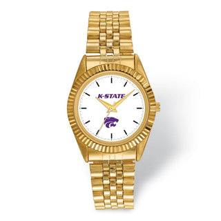 LogoArt Kansas State University Pro Gold-tone Gents Quartz Watch
