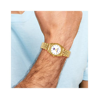 LogoArt Kansas State University Pro Gold-tone Gents Quartz Watch