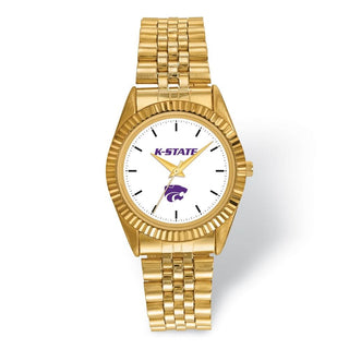 LogoArt Kansas State University Pro Gold-tone Gents Quartz Watch