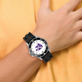 LogoArt Kansas State University Collegiate Gents Silicone Strap Quartz Watch
