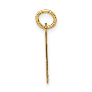 14k Yellow Gold Small Polished Elongated 1 Charm