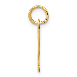 14k Yellow Gold Small Polished Elongated 2 Charm