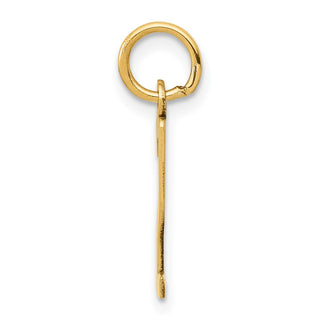 14k Yellow Gold Small Polished Elongated 2 Charm