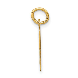 14k Yellow Gold Small Polished Elongated 3 Charm