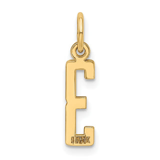 14k Yellow Gold Small Polished Elongated 3 Charm