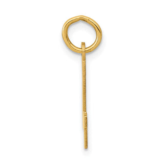 14k Yellow Gold Small Polished Elongated 4 Charm